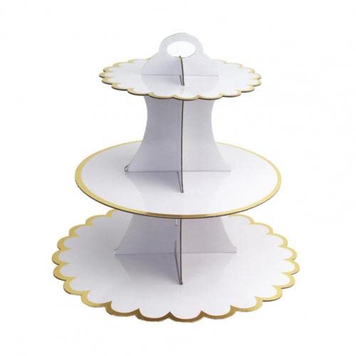3-Tier Round Cupcake Stand for Parties & Dessert Tables