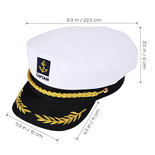 Adult Yacht Captain Sailor Hat for Costume Parties