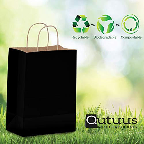 10 x 5 x 13-Inch Kraft Paper Shopping Bags for Party Favors