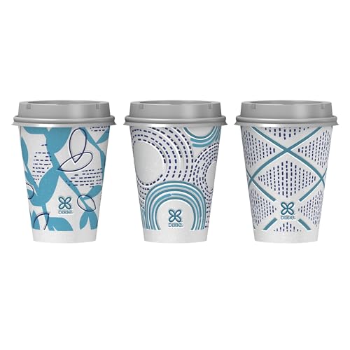 156-Count 12-Ounce Insulated Paper Cups with Lids