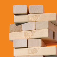 Classic Jenga Wood Block Stacking Party Game with Digital Die