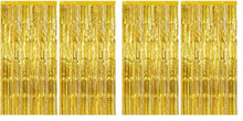 Foil Fringe Streamer Backdrop Curtain for Party Events