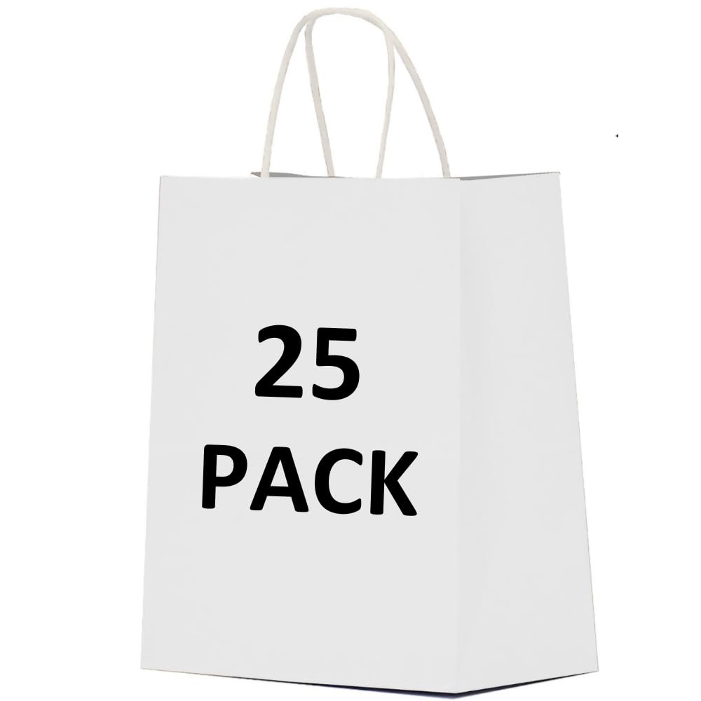 10 x 5 x 13-Inch Kraft Paper Shopping Bags for Party Favors