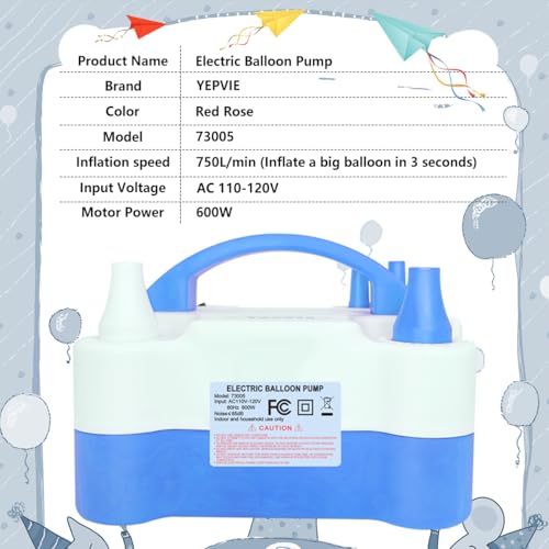 Portable Electric Balloon Pump with 14-Piece Arch Kit