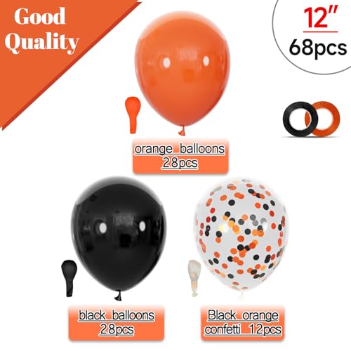 68-Piece 12-Inch Balloon Kit with Ribbons for Parties