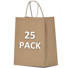 10 x 5 x 13-Inch Kraft Paper Shopping Bags for Party Favors