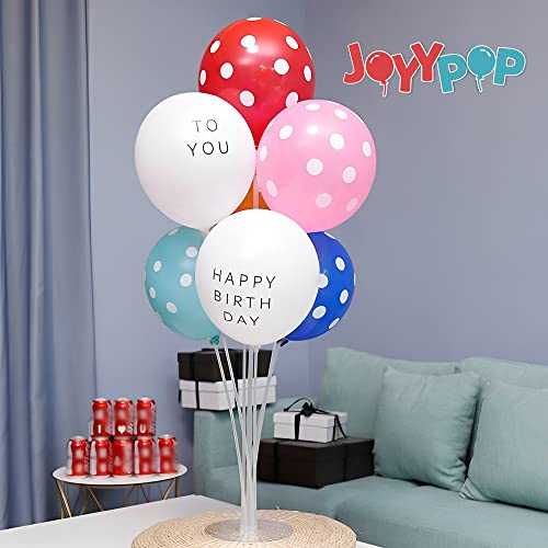 8-Set Balloon Stand Kit with Table Bases & Sticks