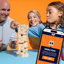 Classic Jenga Wood Block Stacking Party Game with Digital Die