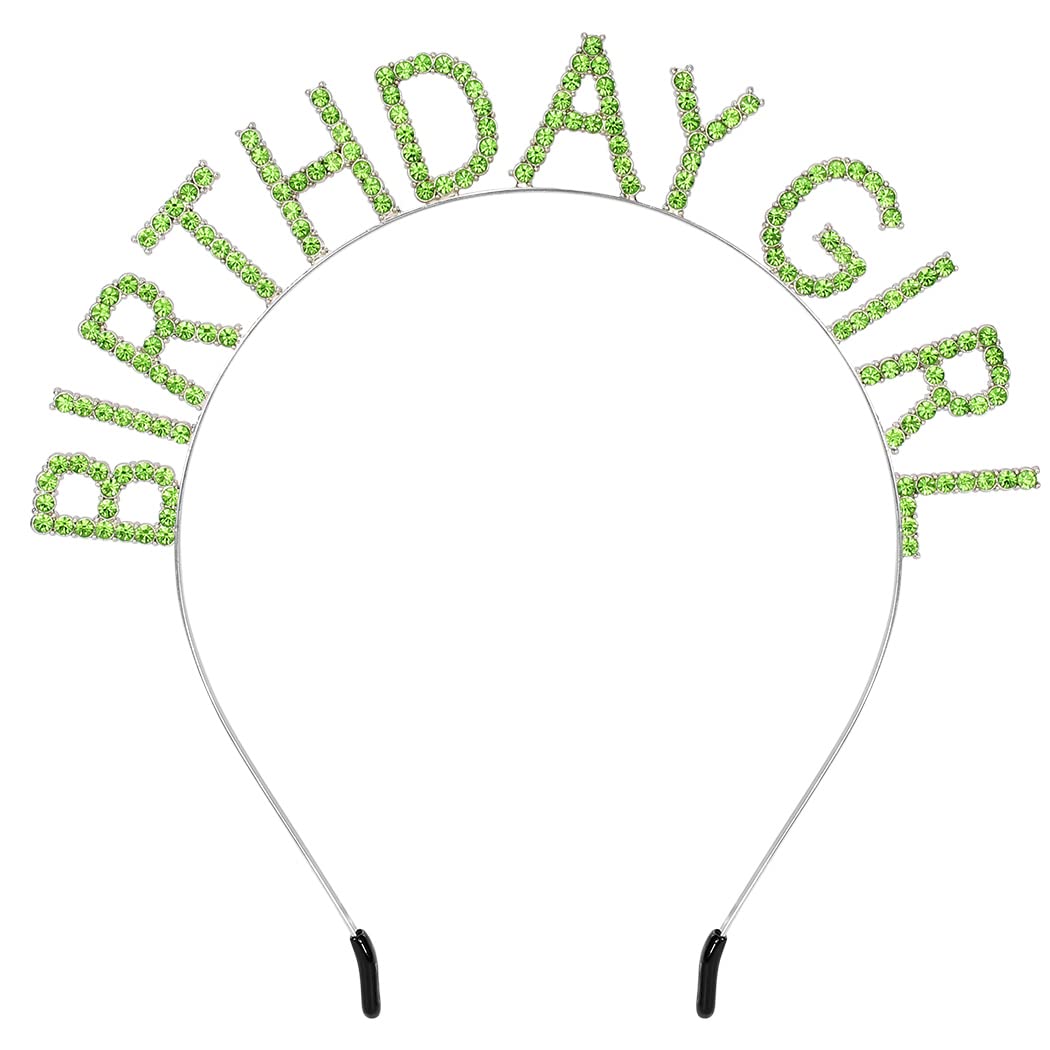 Birthday Girl Tiara Crown Headband for Women’s Parties
