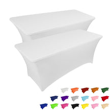 6-Foot Stretch Black Table Cover for Parties & Events