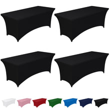 2-Pack Fitted Spandex Tablecloths for Parties & Events