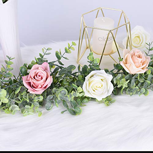 2-Pack Faux Eucalyptus Garland for Wedding & Arch Decor