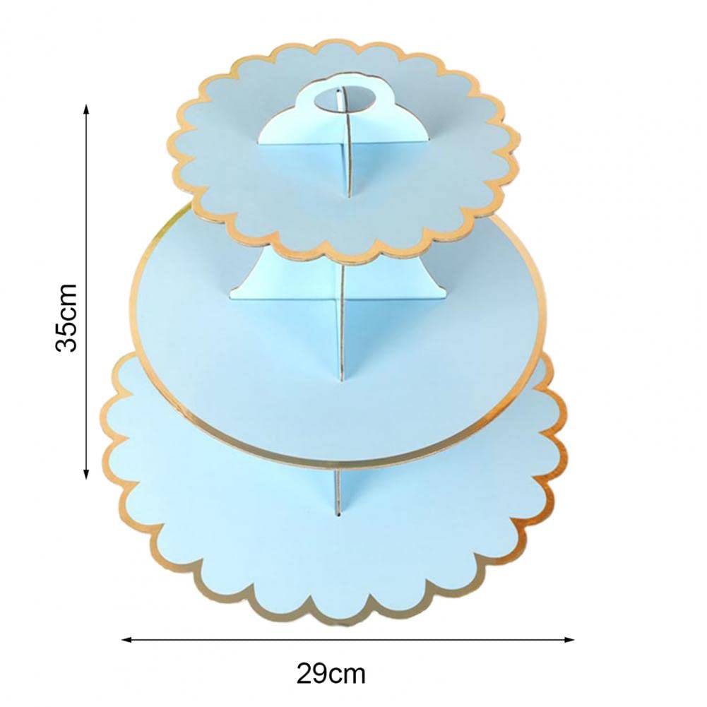3-Tier Round Cupcake Stand for Parties & Dessert Tables