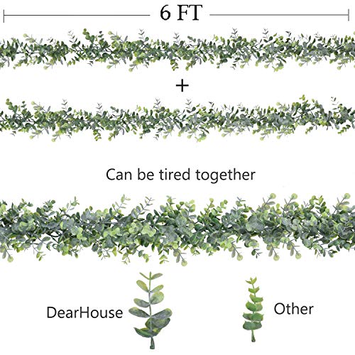 2-Pack Faux Eucalyptus Garland for Wedding & Arch Decor