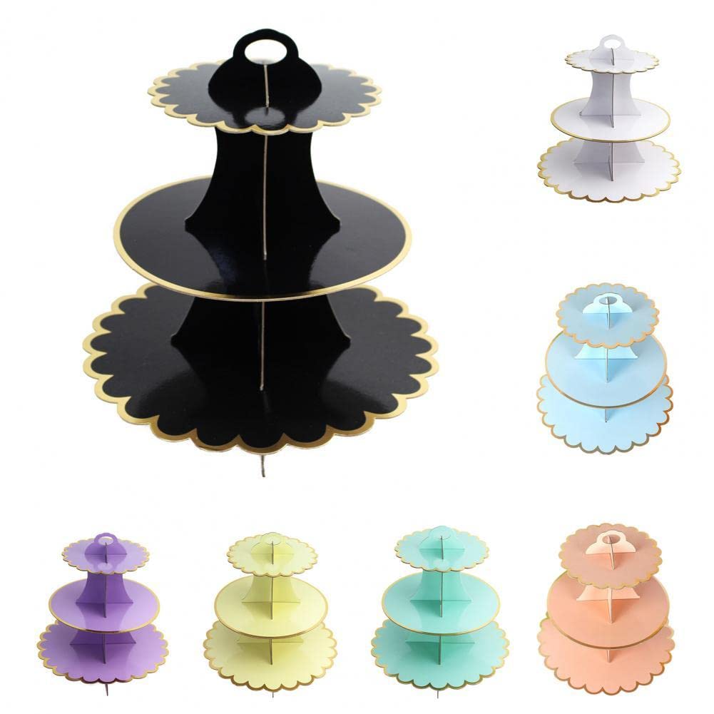 3-Tier Round Cupcake Stand for Parties & Dessert Tables