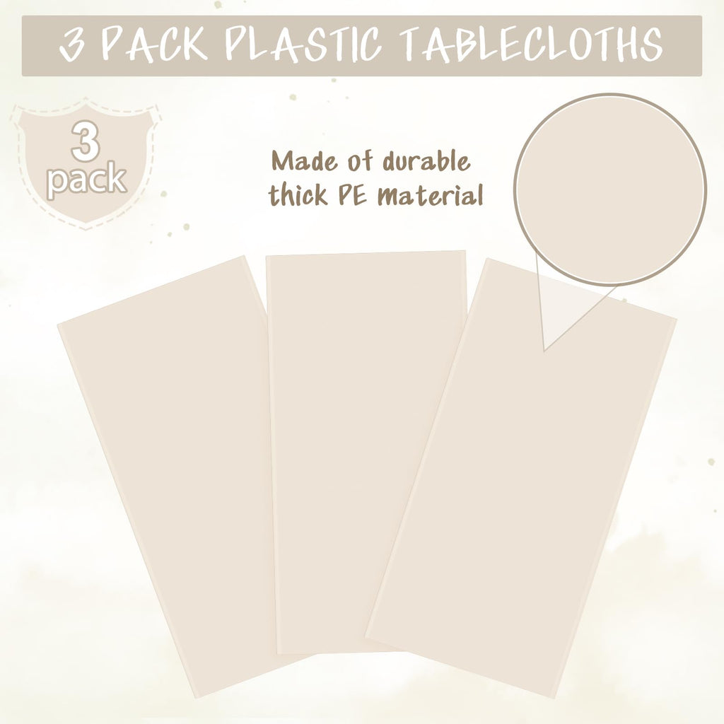 YIDAKO Disposable Plastic Tablecloth for Party Events