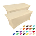 6-Foot Stretch Black Table Cover for Parties & Events