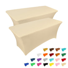 6-Foot Stretch Black Table Cover for Parties & Events