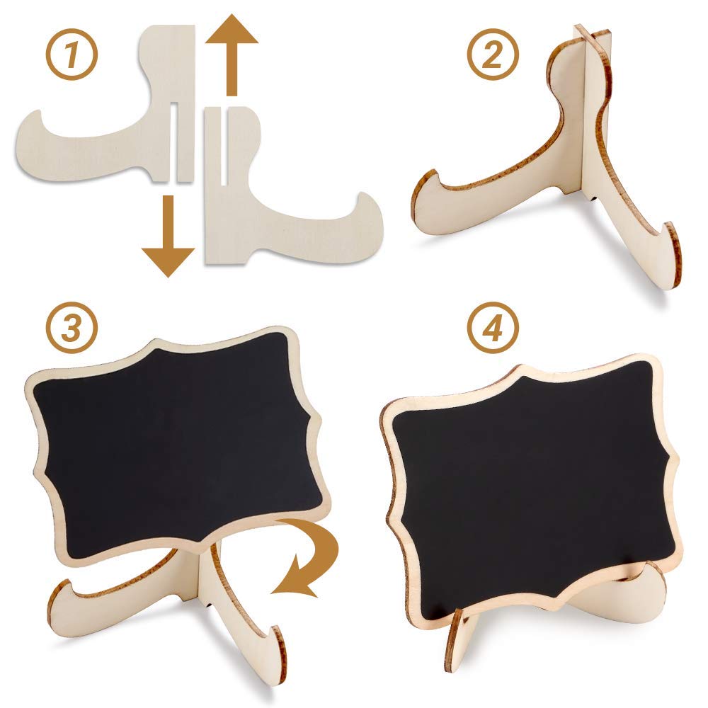 Mini Chalkboard Signs with Easel Stands for Party Tables