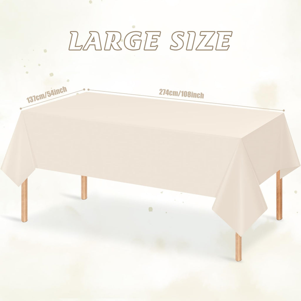 YIDAKO Disposable Plastic Tablecloth for Party Events