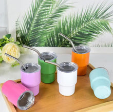 108-Piece Mini Tumbler Shot Glass Set with Lids & Straws
