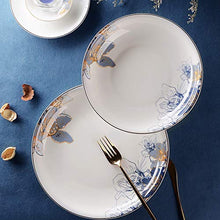 46-Piece Porcelain Dinnerware Set with Plates & Bowls