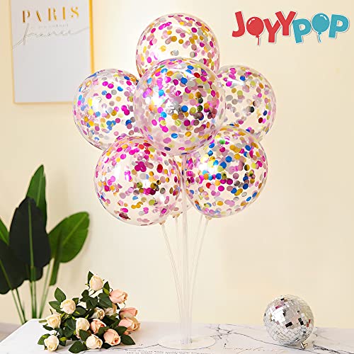 8-Set Balloon Stand Kit with Table Bases & Sticks