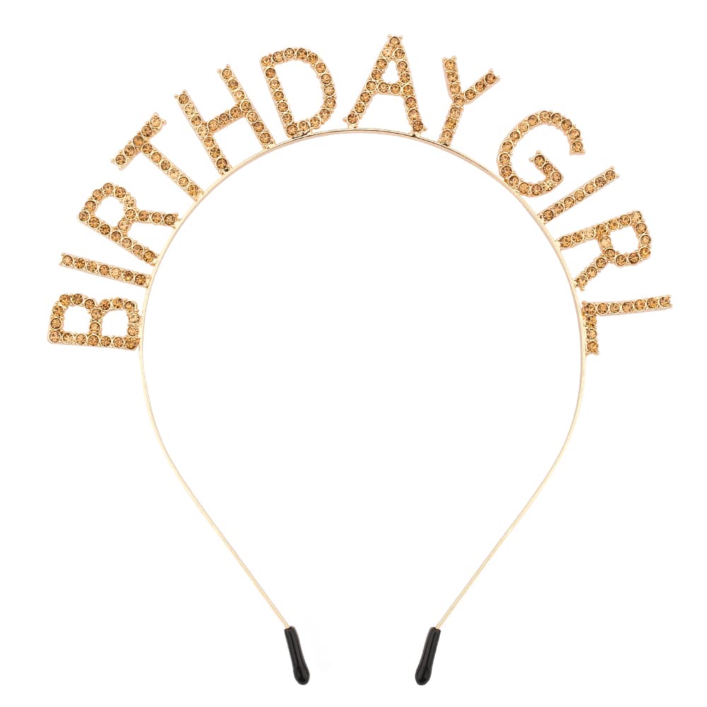 Birthday Girl Tiara Crown Headband for Women’s Parties