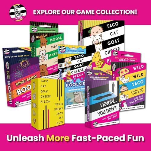 Taco Cat Goat Cheese Pizza Fast-Paced Party Card Game