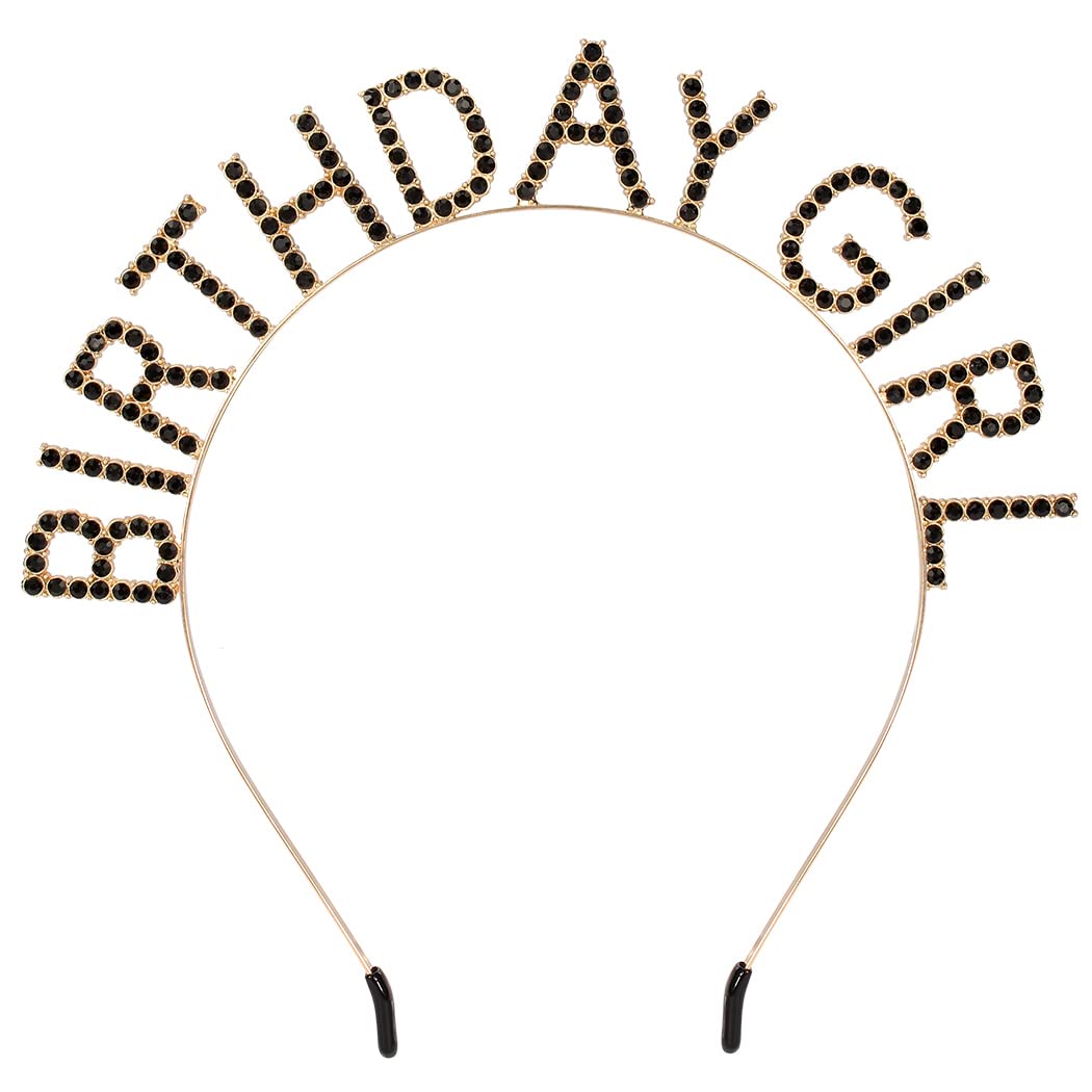 Birthday Girl Tiara Crown Headband for Women’s Parties