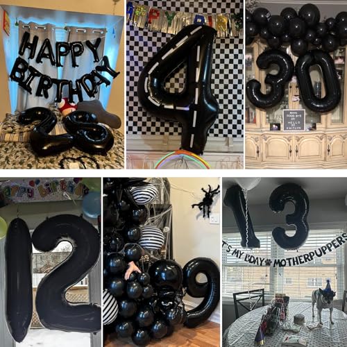 40-Inch Jumbo Foil Number Balloon for Birthday Parties