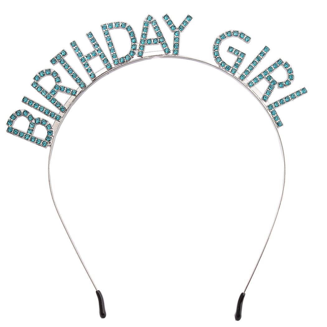Birthday Girl Tiara Crown Headband for Women’s Parties