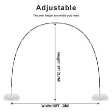 9 x 10-Foot Adjustable Balloon Arch Stand for Party Backdrops