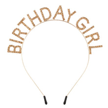 Birthday Girl Tiara Crown Headband for Women’s Parties