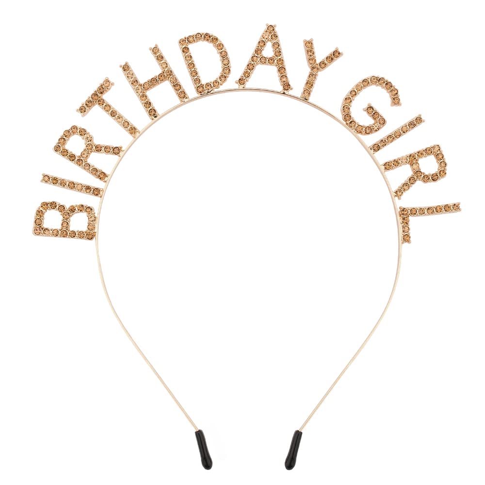 Birthday Girl Tiara Crown Headband for Women’s Parties