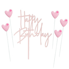 Happy Birthday Star Cake & Cupcake Topper Decoration Set
