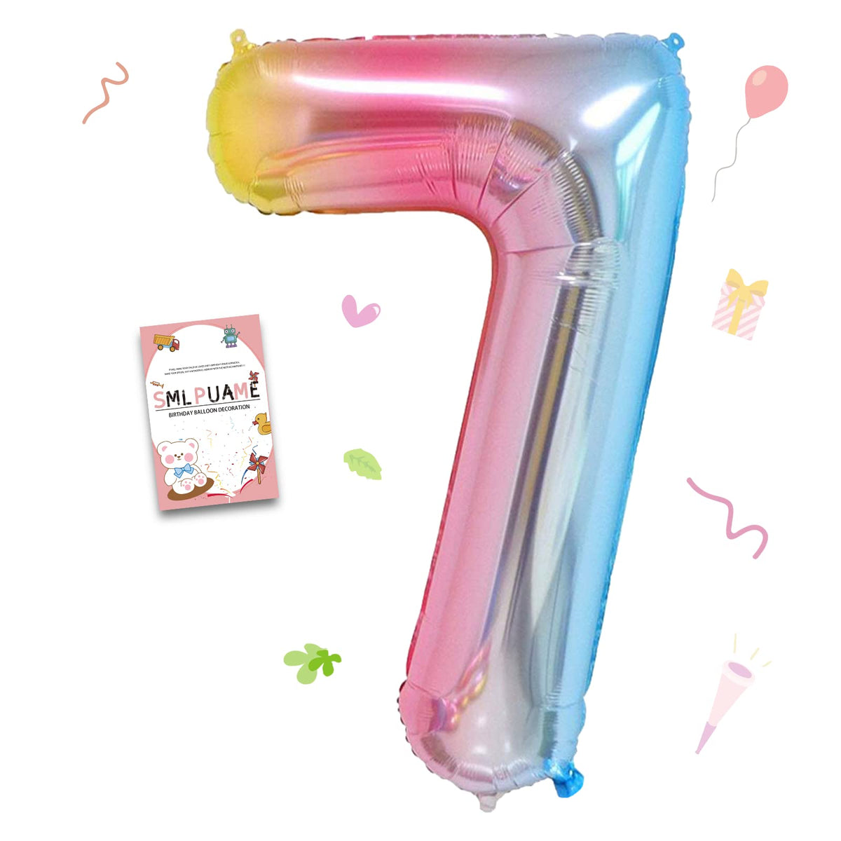 40-Inch Jumbo Foil Number Balloon for Birthday Parties