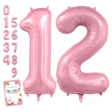 40-Inch Jumbo Foil Number Balloon for Birthday Parties