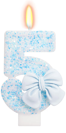 Bow-Shaped Birthday Candle for Cakes & Party Decor