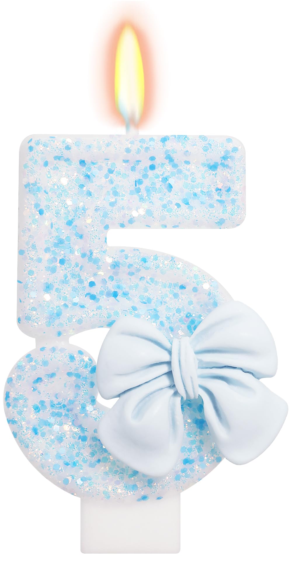 Bow-Shaped Birthday Candle for Cakes & Party Decor