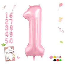 40-Inch Jumbo Foil Number Balloon for Birthday Parties