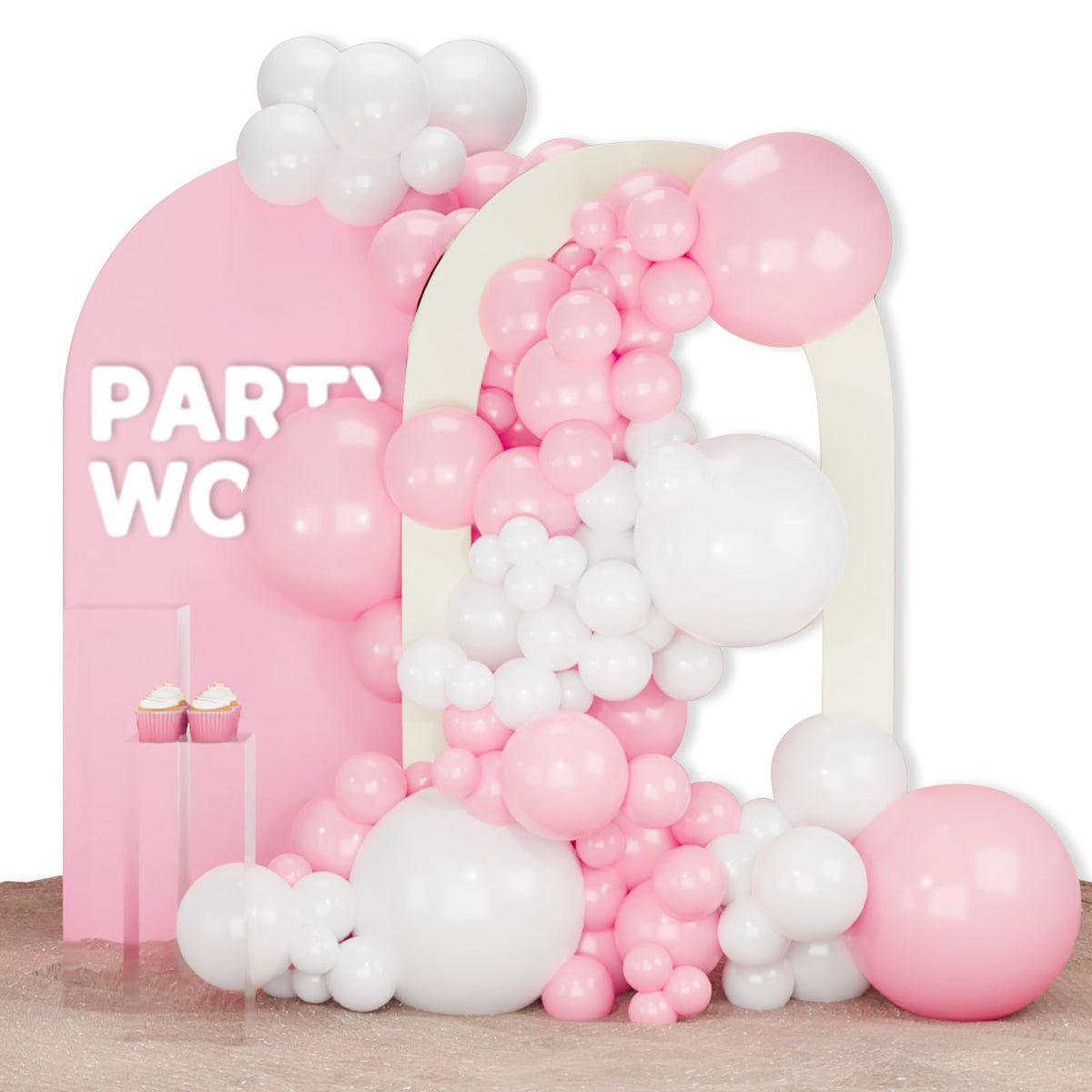 140-Piece Mixed-Size Balloon Pack for Party Decorations