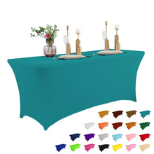 6-Foot Stretch Black Table Cover for Parties & Events
