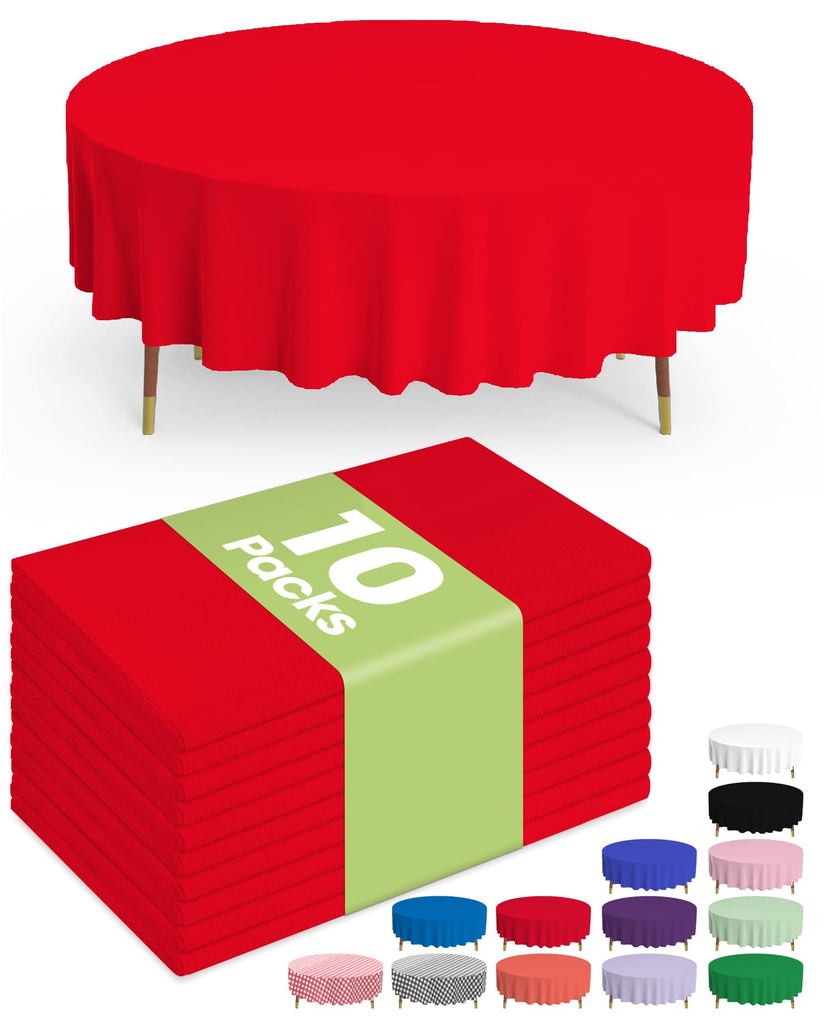 Disposable Plastic Tablecloth for Parties & Events