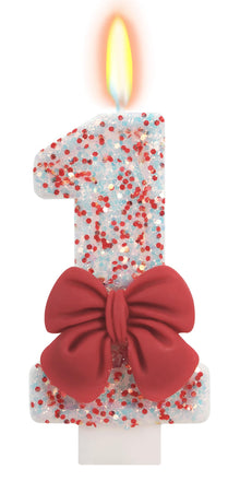 Bow-Shaped Birthday Candle for Cakes & Party Decor