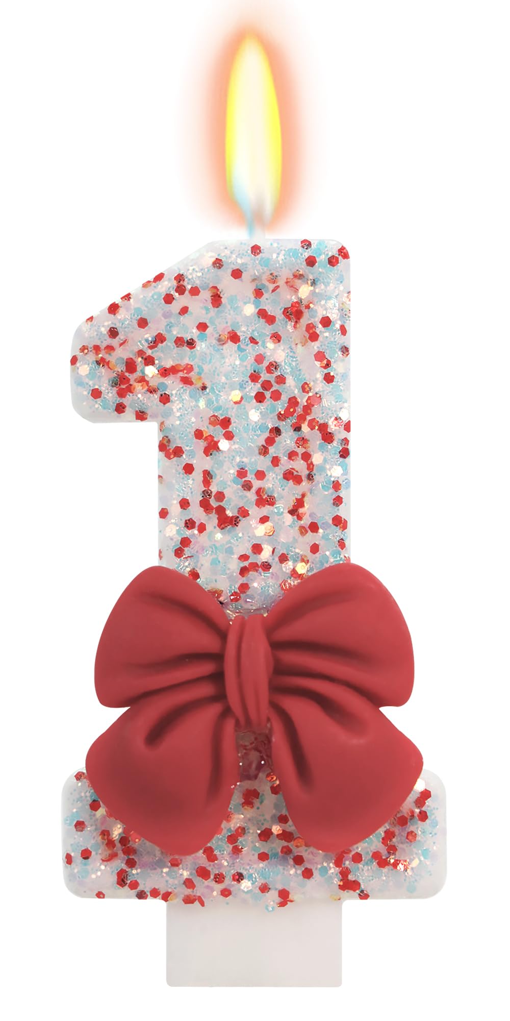 Bow-Shaped Birthday Candle for Cakes & Party Decor