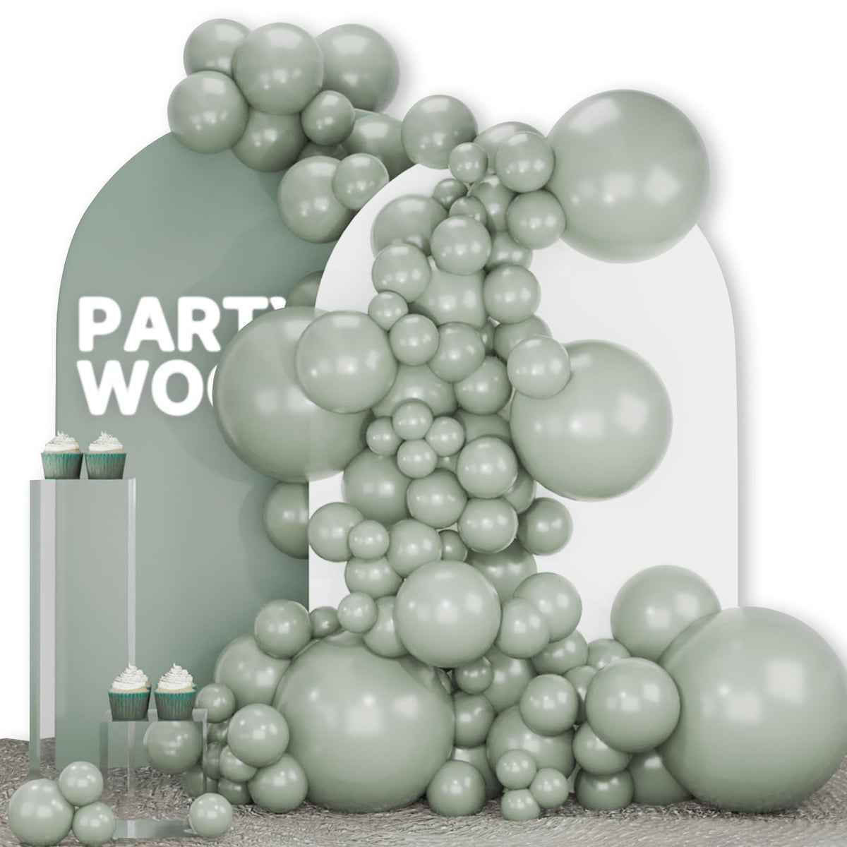 140-Piece Mixed-Size Balloon Pack for Party Decorations