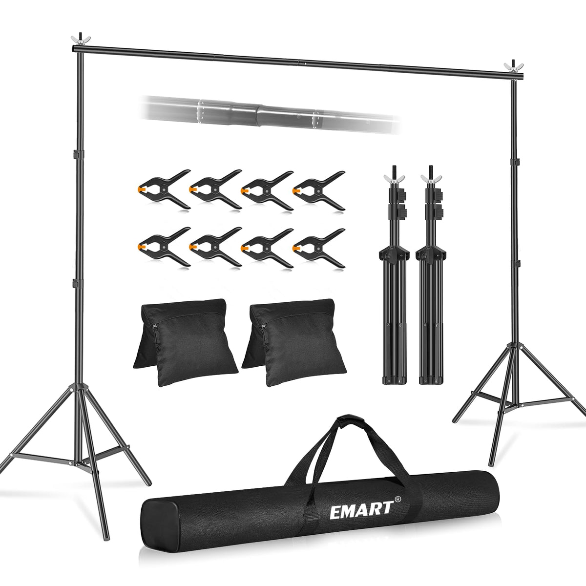 Adjustable Backdrop Stand for Parties & Photo Shoots