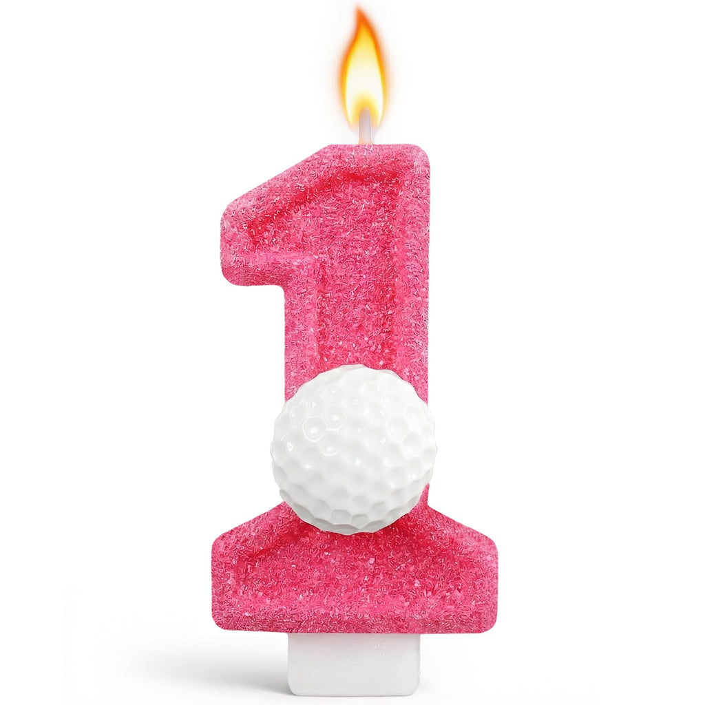 Strawberry Number 1 Candle for First Birthday Cakes