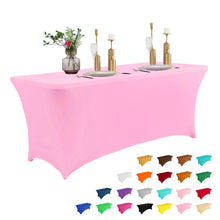6-Foot Stretch Black Table Cover for Parties & Events